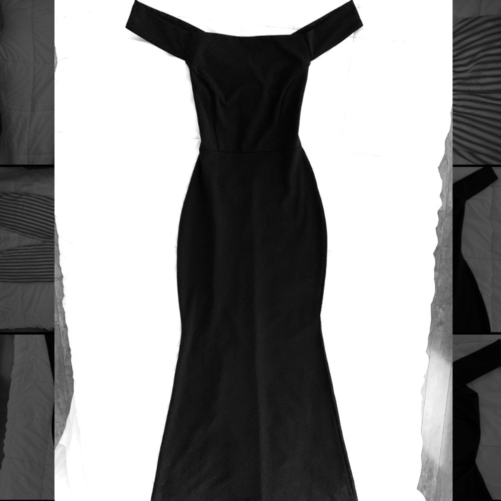 BODYCON OFF THE SHOULDER PROM DRESS